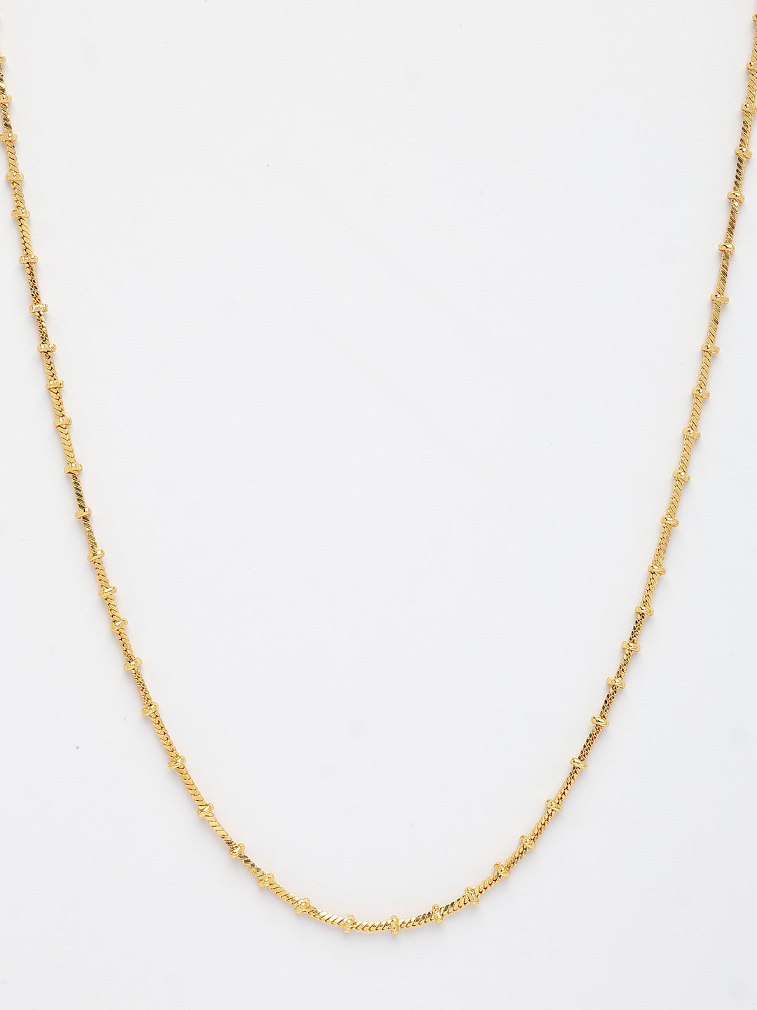 NVR Women's Gold-Polished Minimal Chain - Distacart