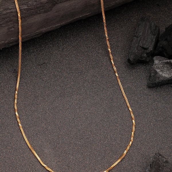 NVR Women's Gold-Polished Minimal Chain - Distacart