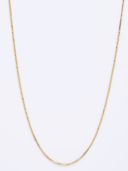 NVR Women's Gold-Polished Minimal Chain - Distacart