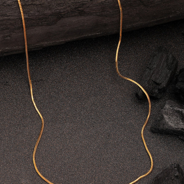 NVR Women's Gold-Polished Minimal Chain - Distacart