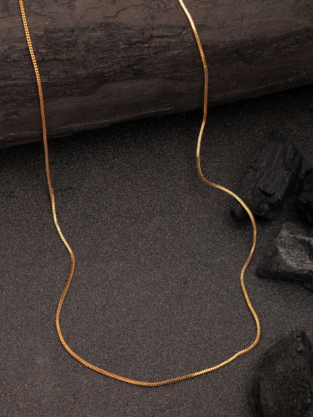 NVR Women's Gold-Polished Minimal Chain