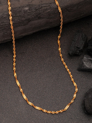 NVR Women's Gold-Polished Minimal Chain - Distacart