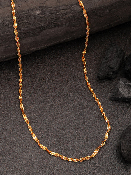NVR Women's Gold-Polished Minimal Chain