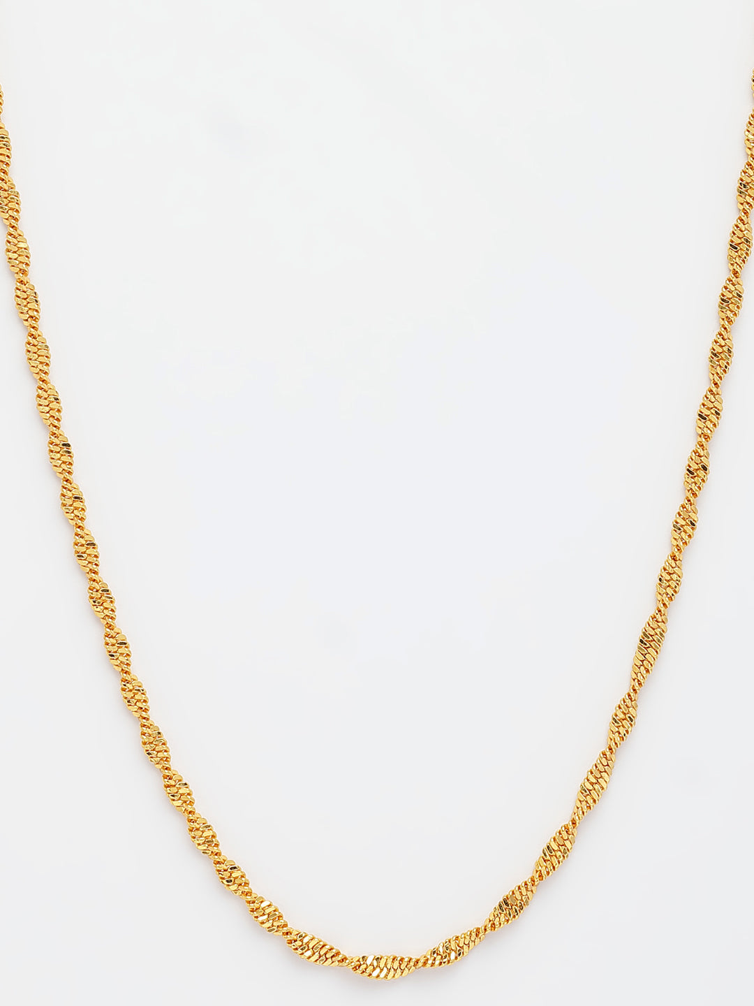 NVR Women's Gold-Polished Minimal Chain - Distacart