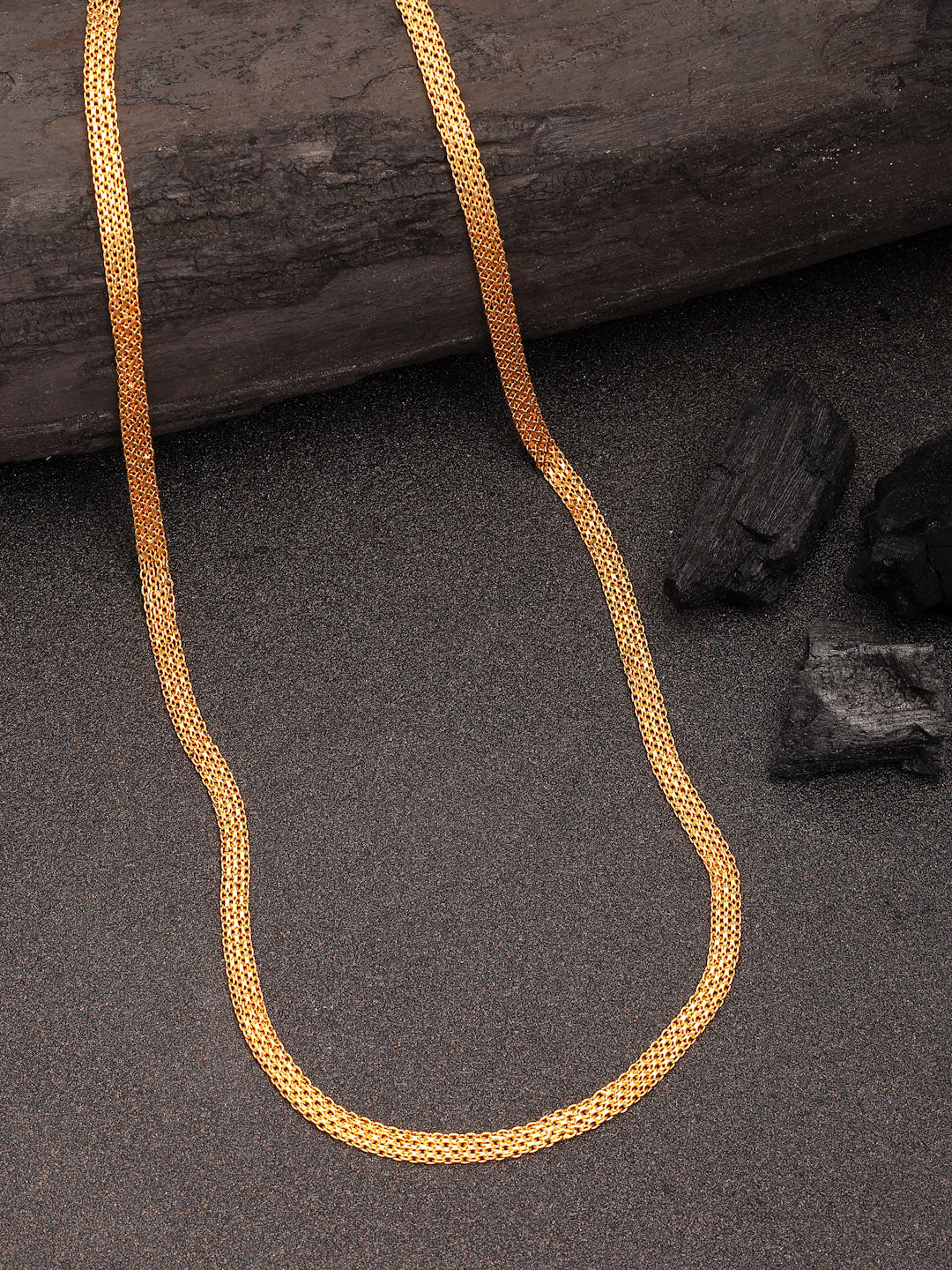 NVR Women's Gold-Polished Minimal Chain - Distacart