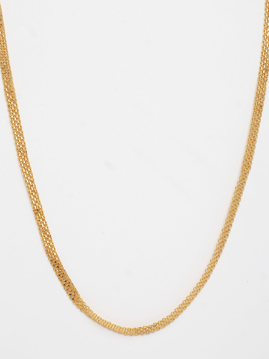 NVR Women's Gold-Polished Minimal Chain - Distacart