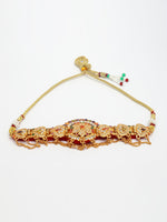 Thumbnail for NVR Women's Gold-Polished Cubic Zirconia Stone Studded Rajputi Choker Necklace