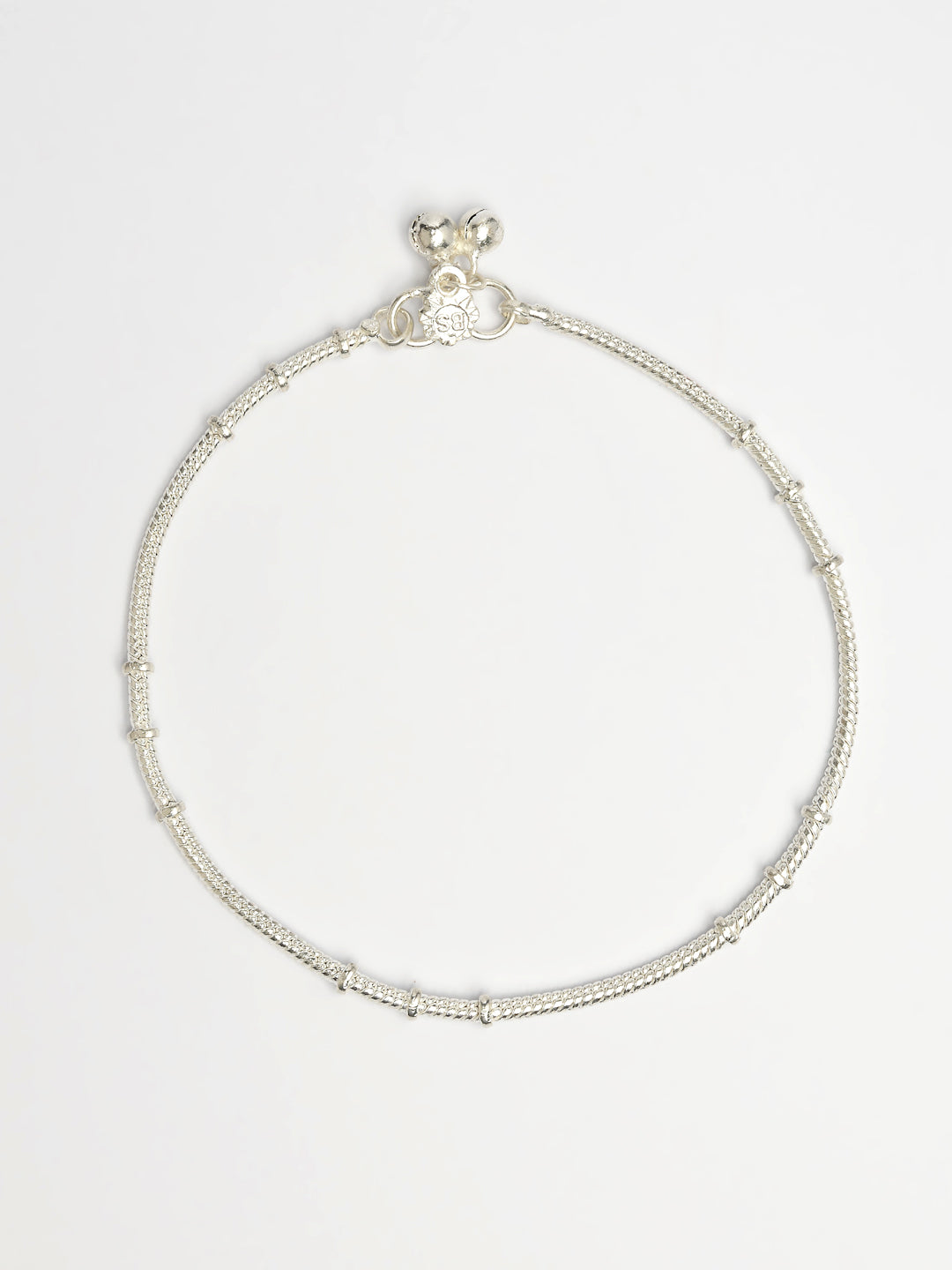 NVR Women's Pair of 2 Silver-Plated Anklets