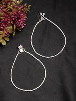 Thumbnail for NVR Women's Pair of 2 Silver-Plated Anklets