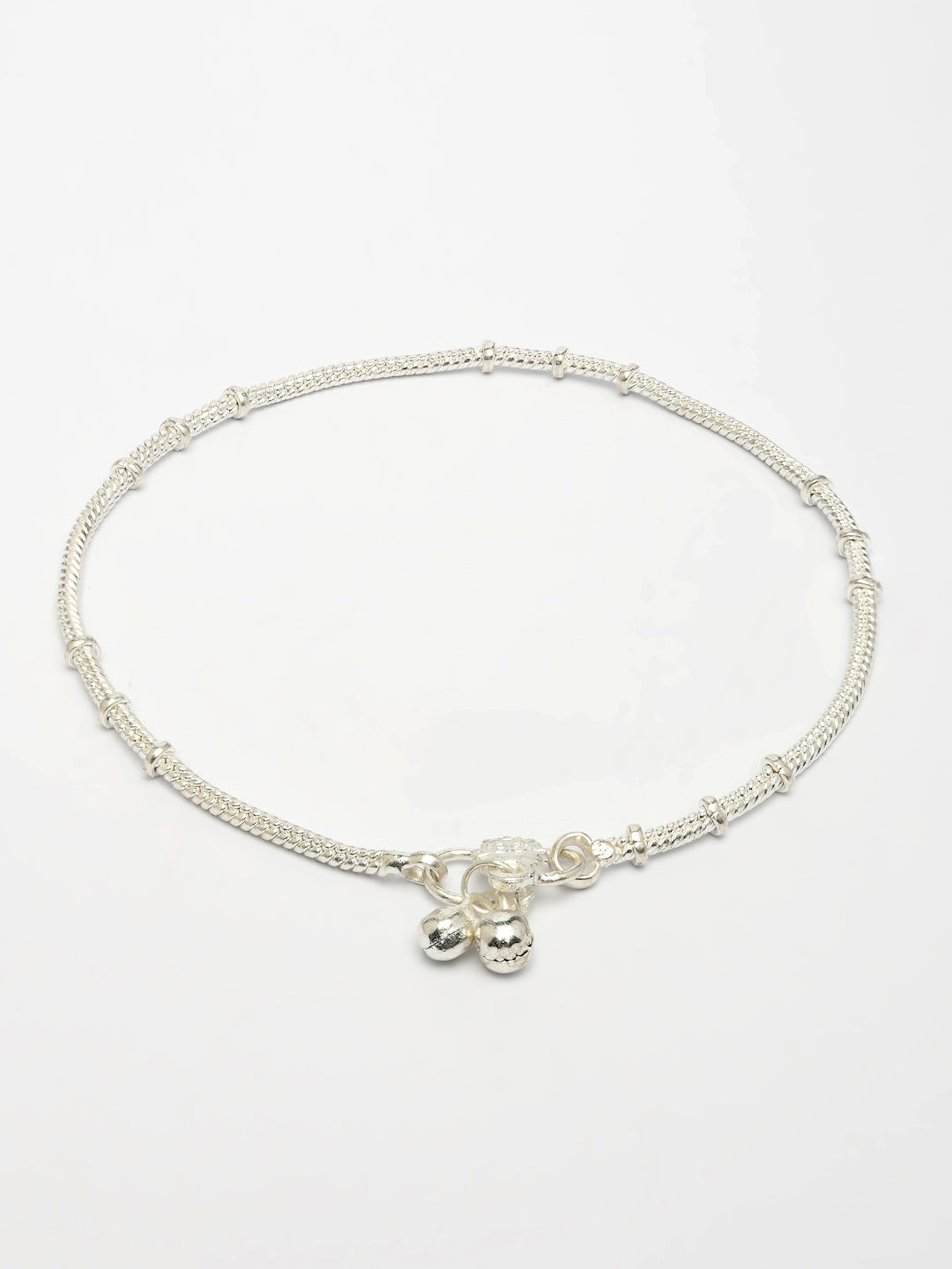 NVR Women's Pair of 2 Silver-Plated Anklets
