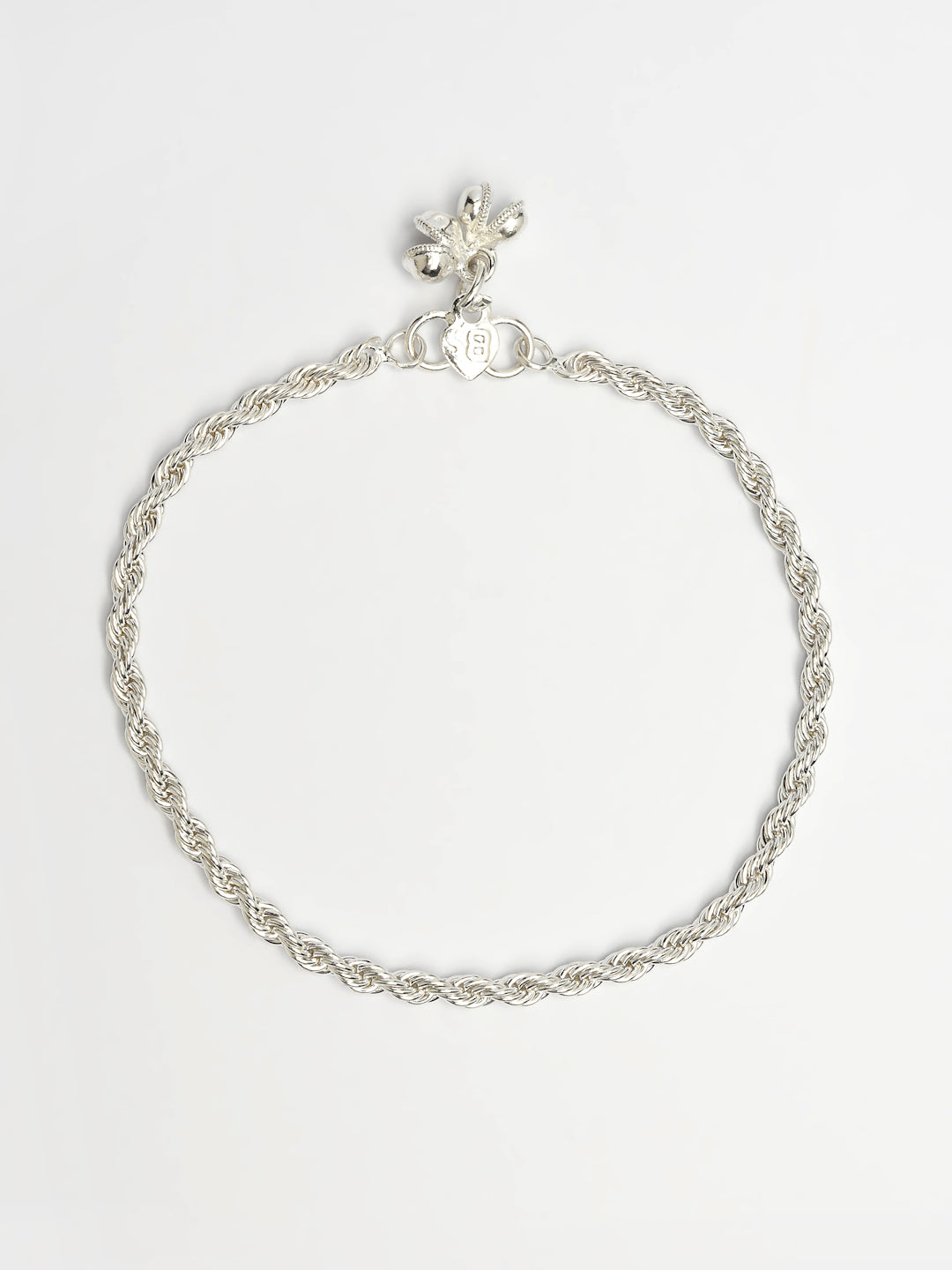 NVR Women's Pair of 2 Silver-Plated Anklets