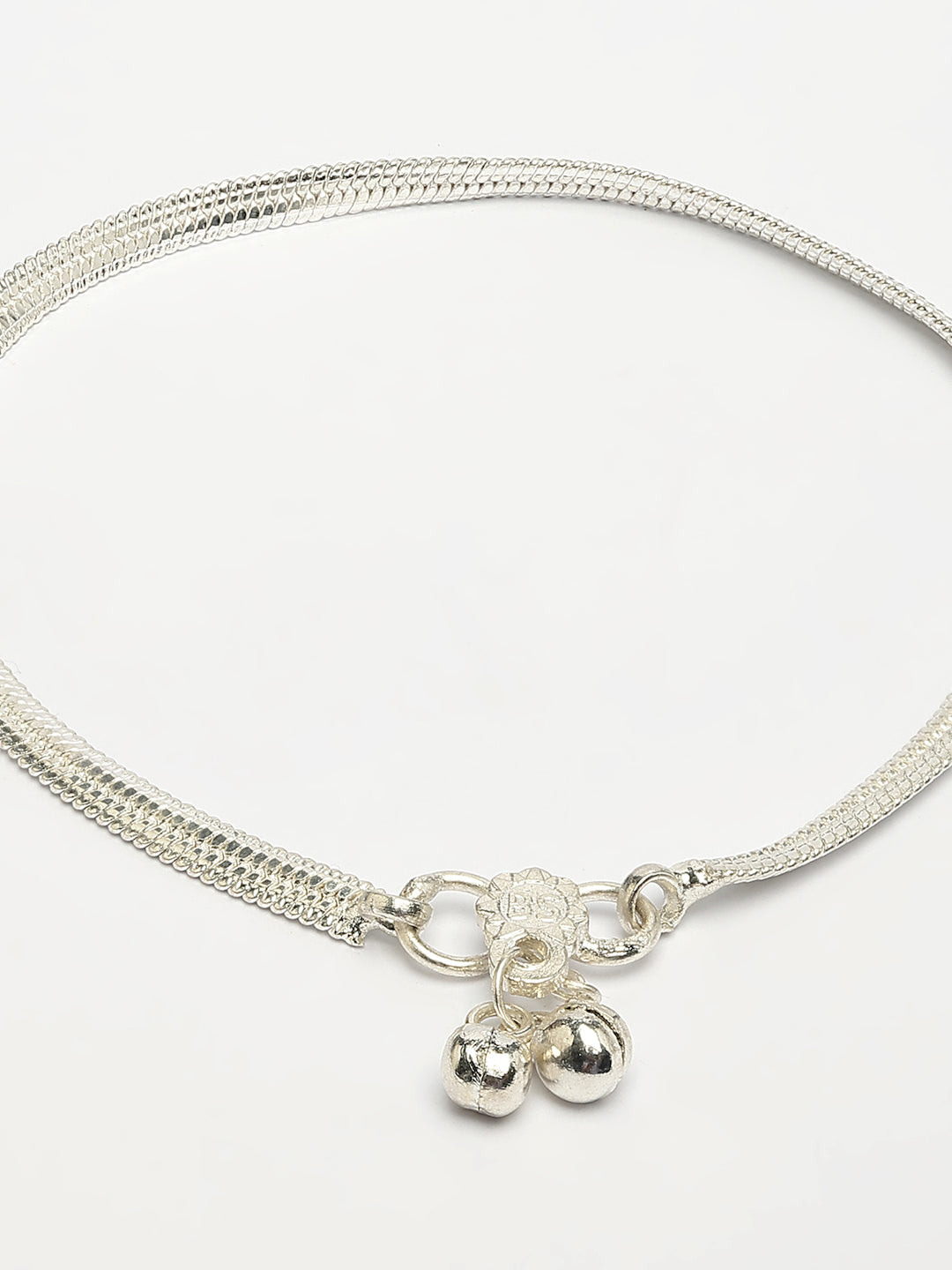 NVR Women's Pair of 2 Silver-Plated Anklets