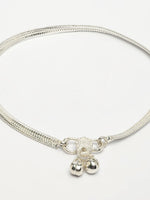 Thumbnail for NVR Women's Pair of 2 Silver-Plated Anklets