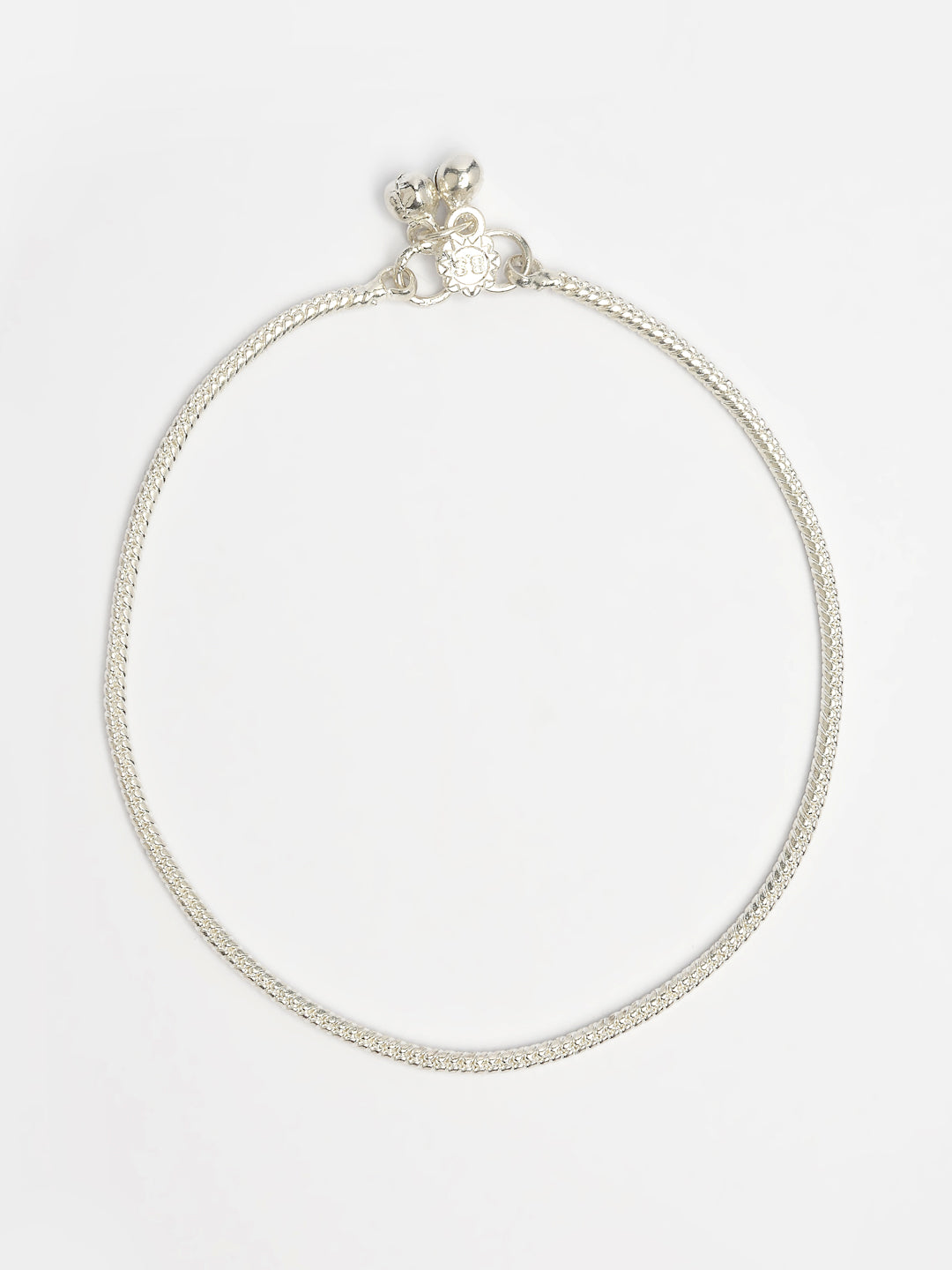 NVR Women's Pair of 2 Silver-Plated Anklets
