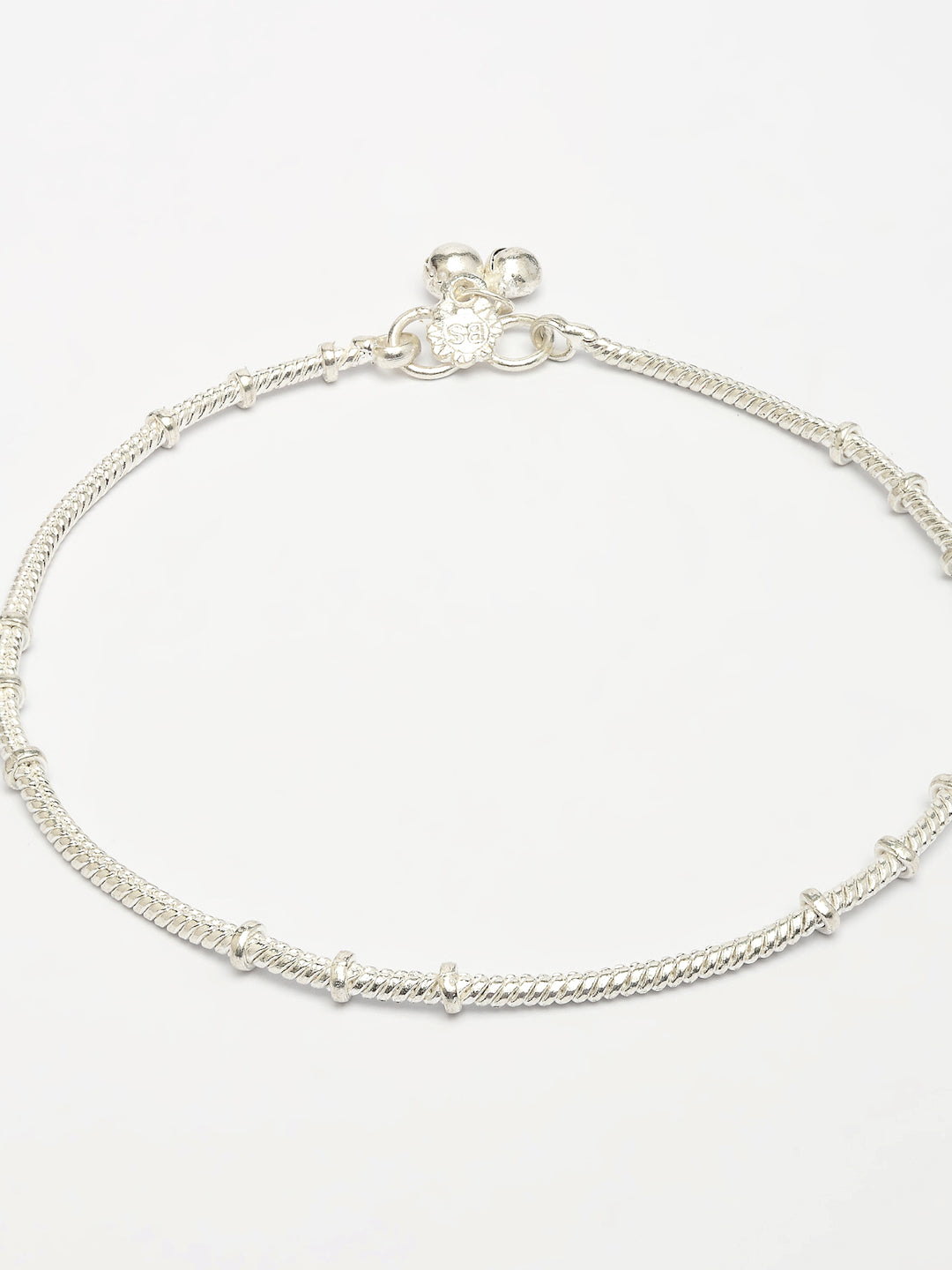 NVR Women's Set of 2 Silver-Plated Anklets - Distacart