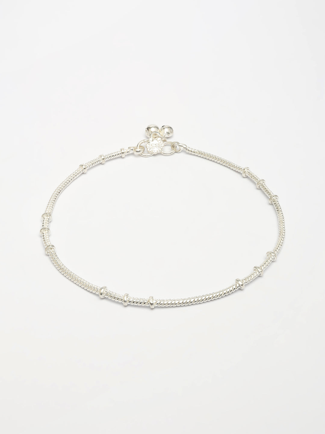 NVR Women's Set of 2 Silver-Plated Anklets