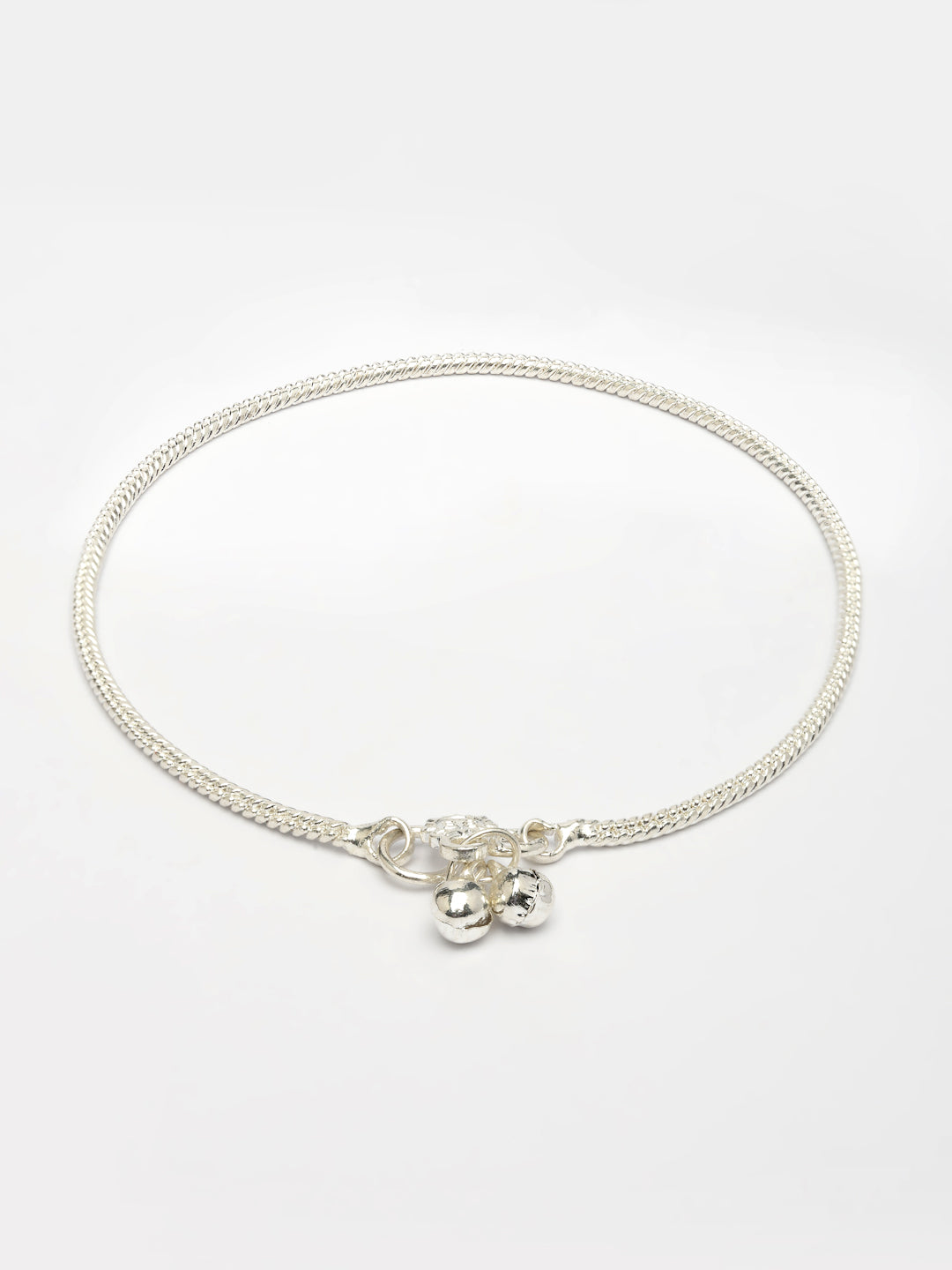 NVR Women's Set of 2 Silver-Plated Anklets