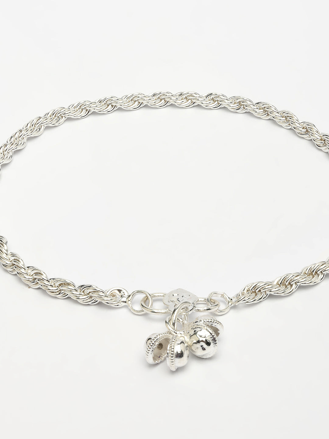 NVR Women's Set of 2 Silver-Plated Anklets
