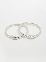 Thumbnail for NVR Kids Set of 2 Silver- Toned Nazariya Kada Bracelet - Distacart