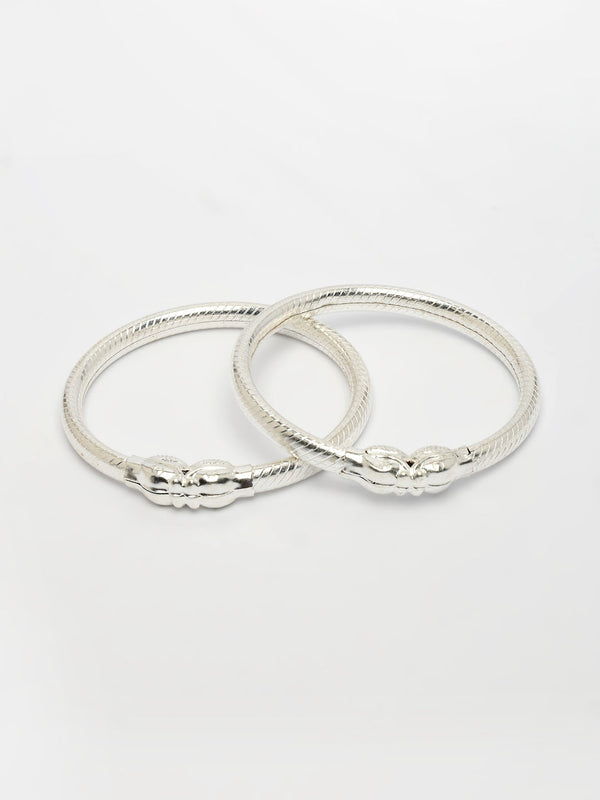 NVR Kids Set of 2 Silver- Toned Nazariya Kada Bracelet - Distacart