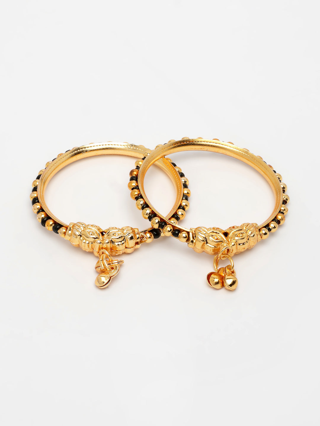 NVR Kids Set of 2 Rhodium-Plated Artificial Beads Nazariya Kada Bracelet - Distacart