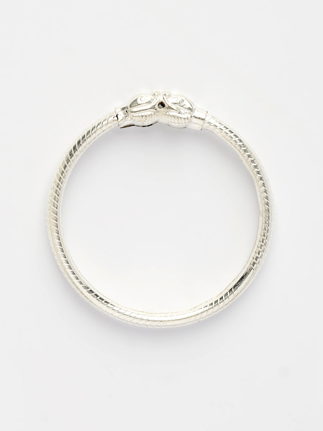 NVR Kids Pair of 2 Rhodium-Plated Artificial Beads Nazariya Kada Bracelet