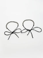 Thumbnail for NVR Kids Pair of 2 Rhodium-Plated Artificial Beads Nazariya Kada Bracelet