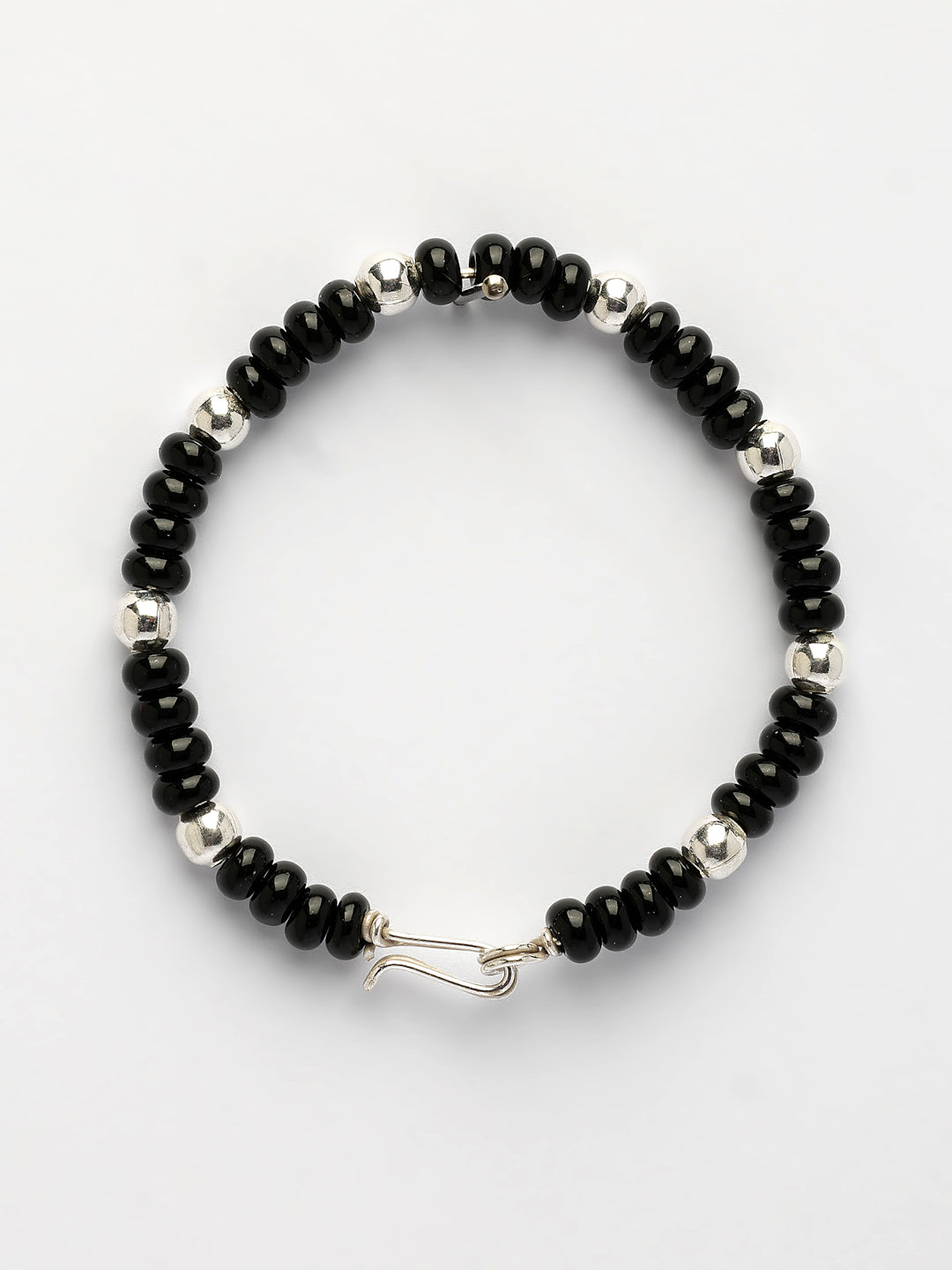 NVR Kids Pair of 2 Rhodium-Plated Artificial Beads Nazariya Link Bracelet