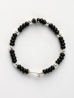 Thumbnail for NVR Kids Pair of 2 Rhodium-Plated Artificial Beads Nazariya Link Bracelet