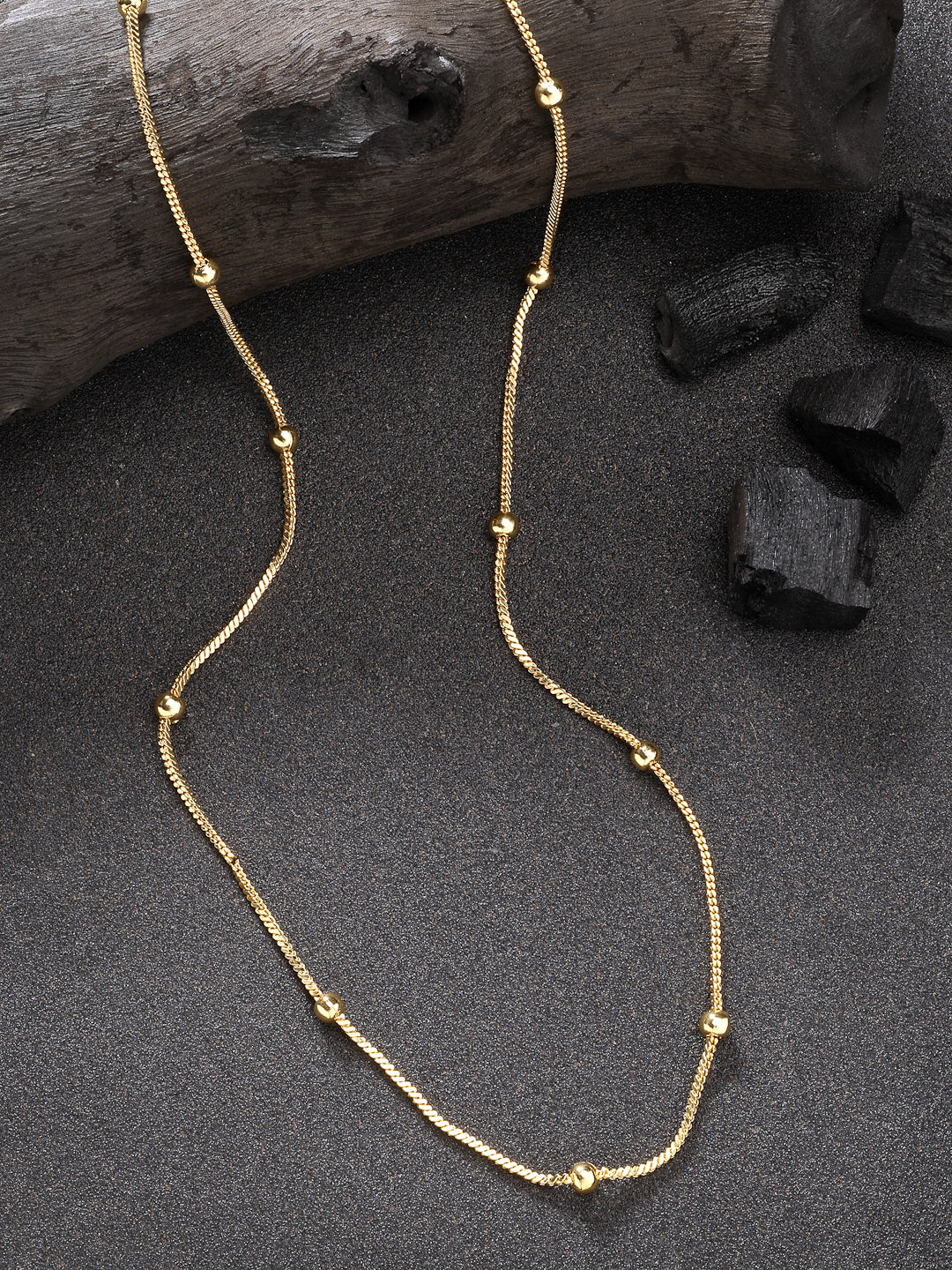 NVR Women's Set of 3 Gold-Polished Minimal Chain - Distacart