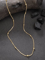 Thumbnail for NVR Women's Set of 3 Gold-Polished Minimal Chain - Distacart