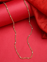 Thumbnail for NVR Women's Set of 3 Gold-Polished Minimal Chain - Distacart