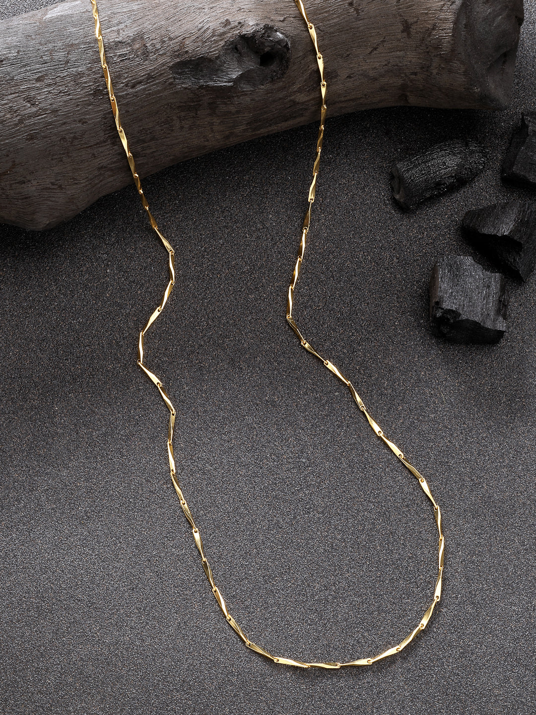 NVR Women's Set of 3 Gold-Polished Minimal Chain - Distacart