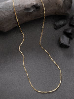 Thumbnail for NVR Women's Set of 3 Gold-Polished Minimal Chain - Distacart
