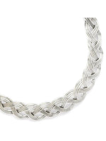 Thumbnail for NVR Women's Oxidized Silver-Plated Statement Choker Necklace - Distacart