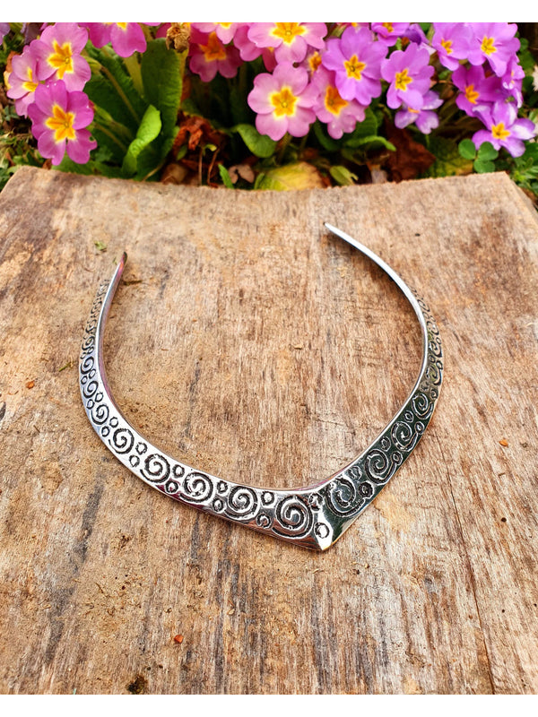 NVR Women's Handmade Silver-Plated Oxidized Collar Choker Necklace - Distacart