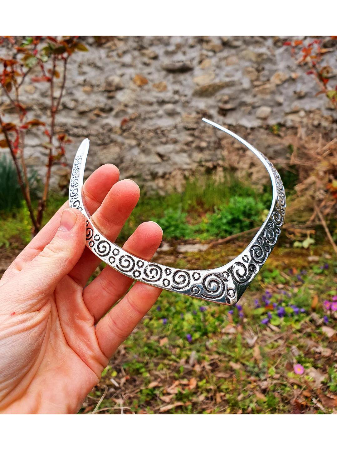 NVR Women's Handmade Silver-Plated Oxidized Collar Choker Necklace - Distacart