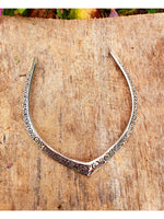 Thumbnail for NVR Women's Handmade Silver-Plated Oxidized Collar Choker Necklace - Distacart
