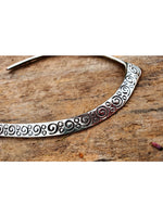 Thumbnail for NVR Women's Handmade Silver-Plated Oxidized Collar Choker Necklace - Distacart