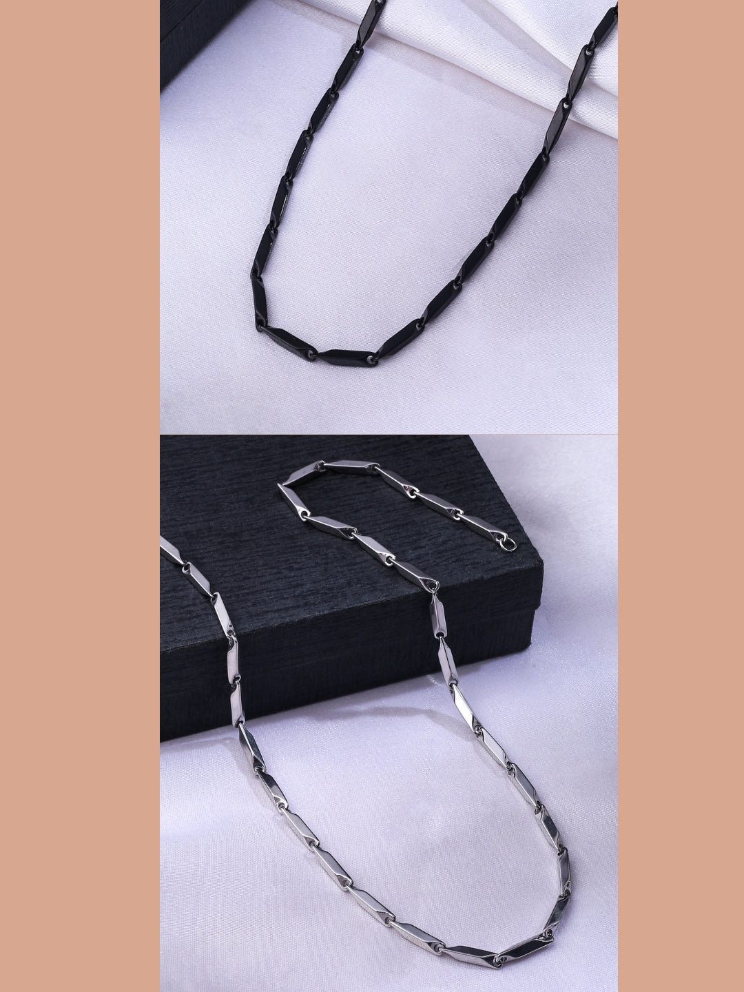 NVR Men Stainless Steel Set of 2 Bohemian Chain - Distacart