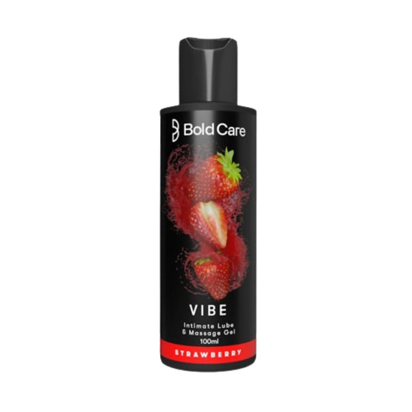 Bold Care Vibe Strawberry Flavor Massage Gel - Distacart