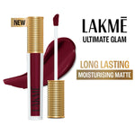 Thumbnail for Lakme Ultimate Glam Matte Liquid Lipstick - Red Sangria