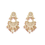 Thumbnail for Nuyug 22K Gold Plated Pearl Empress Chandbali Earrings