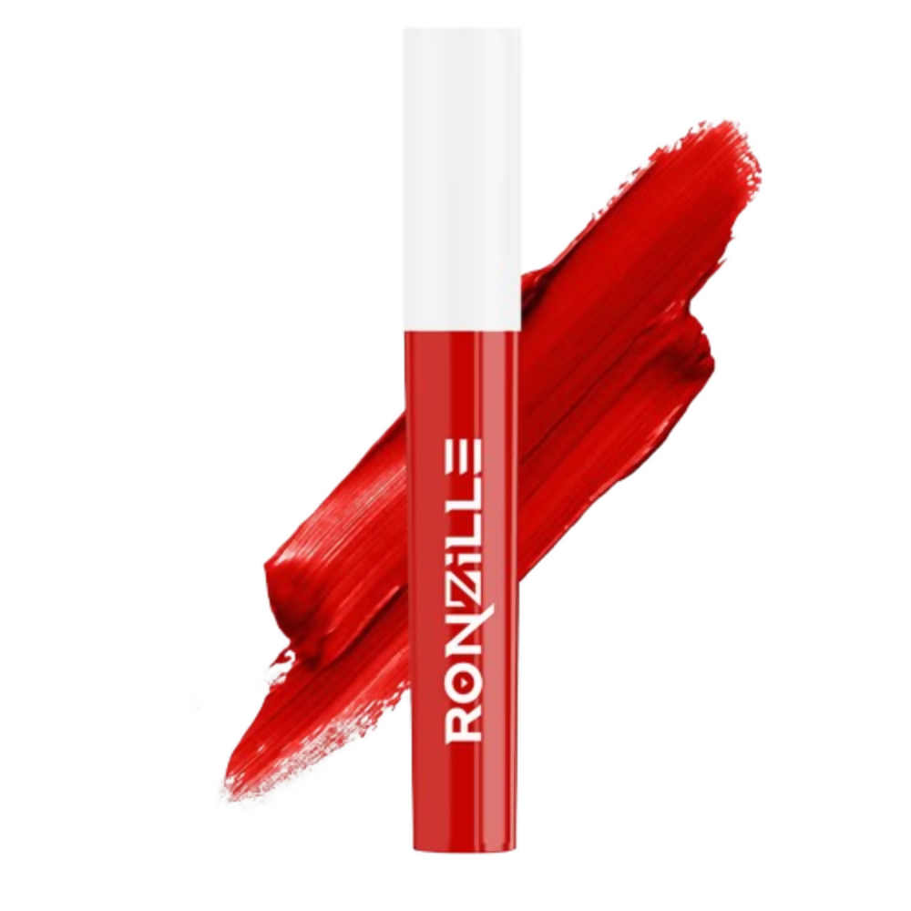Ronzille Non Transfer Matte Liquid Lipstick Plus Lip Gloss - Reds And Maroons - Dista