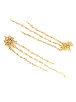 Thumbnail for Ruby Raang Gold Kundan Necklace with Dangler Earrings