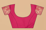 Thumbnail for Vedant Vastram Soft Litchi Silk Kanjeevaram Saree - Pink - Distacart