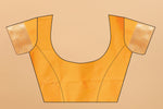 Thumbnail for Vedant Vastram Soft Litchi Silk Kanjeevaram Saree - Yellow - Distacart