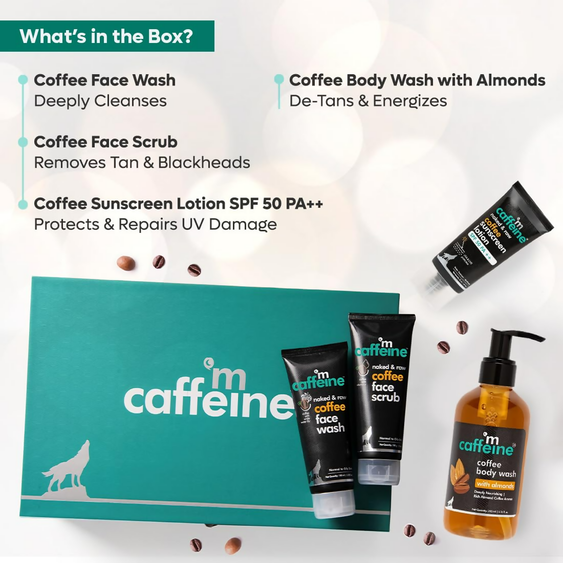 mCaffeine Gift Kit Set For Women & Men - Distacart