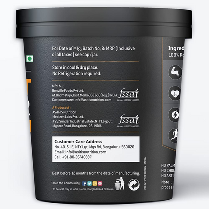 As-It-Is Nutrition Peanut Butter (Natural and Unsweetened) - Distacart