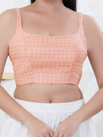 Thumbnail for Joban Fashion Baby-Pink Shift Sleeveless Back Open Blouse